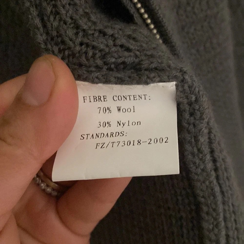 Wool Kaluoyin gray cardigan NWT S/M